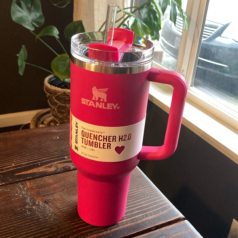 NEW Stanley 40 oz Valentines Pink Target Exclusive Quencher Tumbler Cup
